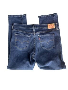 Levi’s 314 Jeans Womens Shaping Straight Dark Washed Denim Jeans Size 33